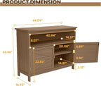 HIPS All-Weather Outdoor Storage Cabinet, Outdoor Sideboard - Image 3