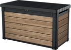 Keter Signature Collection 100 Gallon Resin Deck Box Organization Box and by Unknown