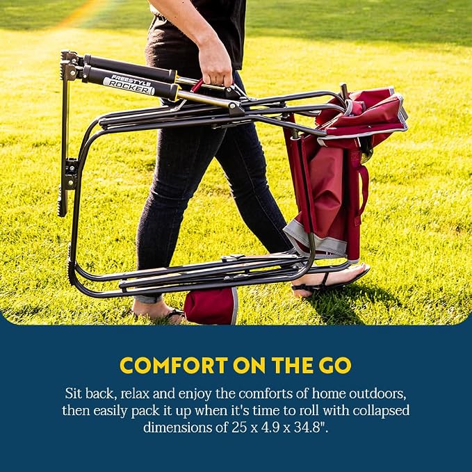 GCI Outdoor Freestyle Rocker Camping Chair | Portable Folding Rocking Chair - Image 7