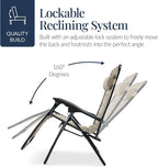 Best Choice Products Oversized Padded Zero Gravity Chair, Folding Outdoor Patio - Image 7