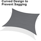 LOVE STORY Custom Size 9' x 9' Sun Shade Sail - Image 6