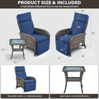 7 Piece Wicker Patio Furniture Set - Image 3