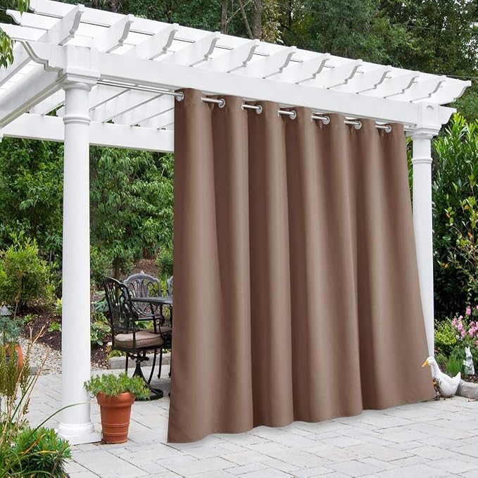 NICETOWN Room Divider Curtain for Patio 84 inch Length, Vertical Blinds by NICETOWN