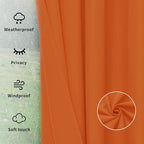 Easy-Going Outdoor Curtains for Patio 1 Panel, 110x108 inch, Weatherproof - Image 6