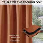 RYB HOME Extra Wide Outdoor Curtains - Image 6