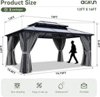 Aoxun 12'x16' Hardtop Gazebo - Image 2