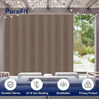 PureFit Outdoor Curtains for Patio Waterproof Weatherproof Outside Curtains | - Image 3
