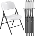 Nazhura 350 Weight Limit Heavy Duty Plastic Folding Chair by NazhuraGoodCompanionAtHome