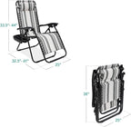 Best Choice Products Set of 2 Adjustable Steel Mesh Zero Gravity Lounge Chair - Image 3