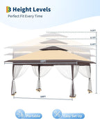 Garvee 12x12FT Pop Up Gazebo - Image 3