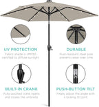 Best Choice Products 7.5ft Solar Umbrella LED Lighted Patio Umbrella, Table - Image 5