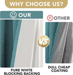H.VERSAILTEX Linen Blackout Curtains 54 Inches Long 100% Absolutely Blackout - Image 3