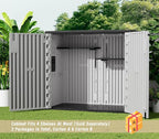 KINYING Outdoor Horizontal Storage Sheds, 37 Cu.ft Outdoor Storage Cabinet - Image 7