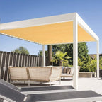 Eden's Decor Straight Flat-Edged Sun Shade Sail Rectangular 8' x 12' Wheat - Image 5