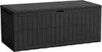 Flamaker 180 Gallon Large Outdoor Storage Box Waterproof, XL Resin Deck Box | by Flamaker
