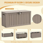 Outdoor Storage Box Waterproof, 150 Gal Gen 2 Resin Deck Box - Image 8