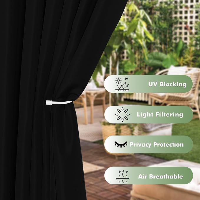 HolidayIdeas Waterproof Outdoor Curtains - Image 3