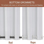 RYB HOME 2 Panels Outdoor Curtains - Image 3