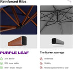 PURPLE LEAF Cantilever Umbrella - Image 5