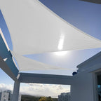 SUNNY GUARD Custom Size 9'x12'x15' Silver Grey Sun Shade Sail Right Triangle UV by SUNNYGUARD