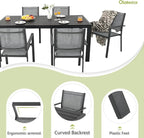 Patio Dining Chairs, All-Weather High-Resilience Textilene Outdoor Dining Chair - Image 6
