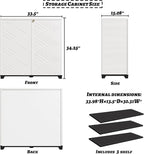 Mrosaa Outdoor/Indoor Storage Box, Resin and Plastic Storage Cabinet Waterproof - Image 4