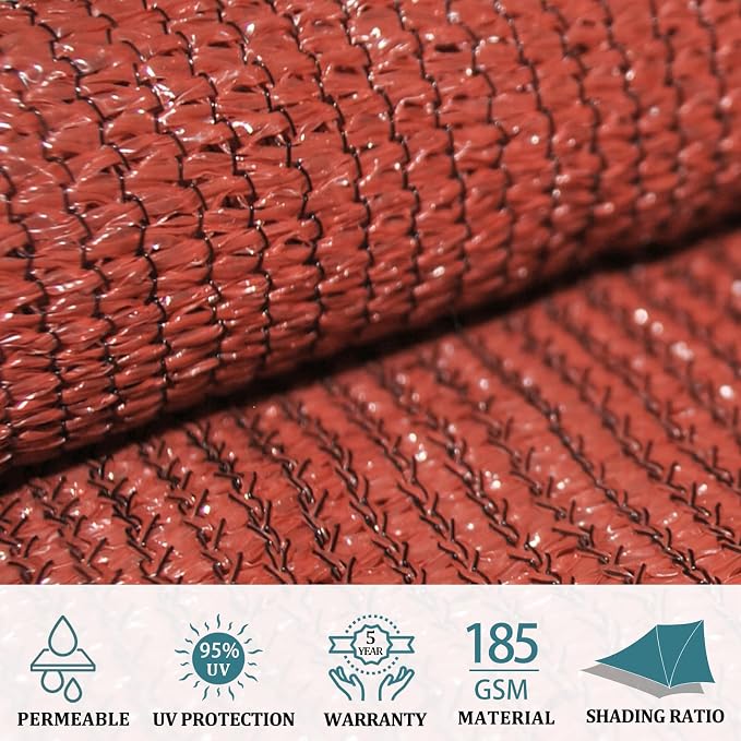 Shade&Beyond 10'x12' Sun Shade Sail Canopy Rectangle, UV Block Breathable - Image 3