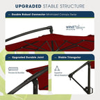 wikiwiki 10ft Patio Umbrellas Offset Outdoor Cantilever Hanging Umbrella - Image 4
