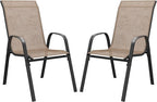 DIFY Patio Chairs Set of 2, Stackable Outdoor Dining Chairs Set by DIFY