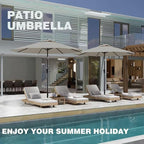 9 FT Patio Umbrella for Outdoor, Outdoor Table Umbrella - Image 8