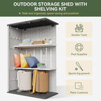 Aoxun 64 Cu.Ft Resin Outdoor Storage Shed - Image 2