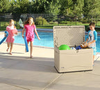 LIFETIME 60059 Black Bottom & Desert Sides and Lid Outdoor Storage Box-80 Gal - Image 8