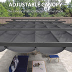 PURPLE LEAF Outdoor Pergola 12' X 16' Retractable Canopy Aluminum, Custom Shade - Image 5
