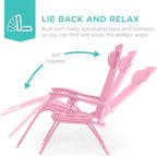 Best Choice Products Set of 2 Adjustable Steel Mesh Zero Gravity Lounge Chair - Image 4