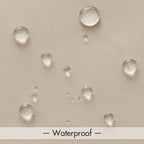 MIULEE Beige Waterproof Outdoor Sheer Curtains - Image 3