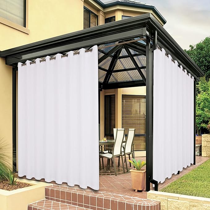 BONZER Wide Waterproof Outdoor Curtains by Bonzer