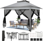 COBIZI 11x11 Pop Up Gazebo Canopy Tent Easy Up Outdoor Gazebo Waterproof by COBIZI