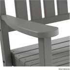 POLYWOOD Presidential Rocking Chair in Slate Grey - Image 6
