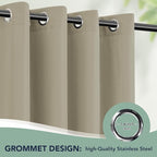 Patio Curtains Outdoor Waterproof, Privacy Drapes | Weatherproof & Sun Blocking - Image 6