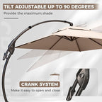 Grand patio 9x12 FT Large Cantilever Umbrella - Image 5