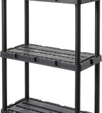 Gracious Living 3 Pack Light Duty Storage Shelves, Knect-A-Shelf 4-Shelf - Image 9