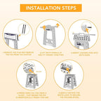Delxo 16 Inch Folding Step Stool, Foldable Step Stool - Image 7