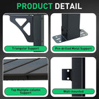 Aoxun 8’x5’ Gazebo for Patio, Gazebo Pergola - Image 3