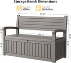 80 Gallon Lockable Deck Bench - Image 2
