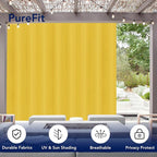 PureFit Outdoor Curtains for Patio Waterproof Weatherproof Outside Curtains | - Image 3