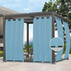 Easy-Going Outdoor Curtains for Patio 1 Panel, 54x84 inch, Sky Blue | Waterproof by Easy-Going