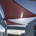 SUNNY GUARD 8' x 8' x 8' Triangle Shade Sail 95% UV Block Outdoor Canopy | Sun by SUNNYGUARD