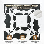 EAGLE PEAK 13x13 Pop Up Canopy Tent, Auto Extended Eaves, Cow Print | Easy Setup - Image 6