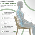4 Pack Outdoor Patio Chairs, Plastic Dining Chairs, No Assembly, Plastic Chairs - Image 5