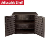 Rubbermaid Decorative Outdoor Storage Cabinet, Weather Resistant, Organization - Image 7